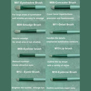 POUCH BRUSH SET 15 PCS