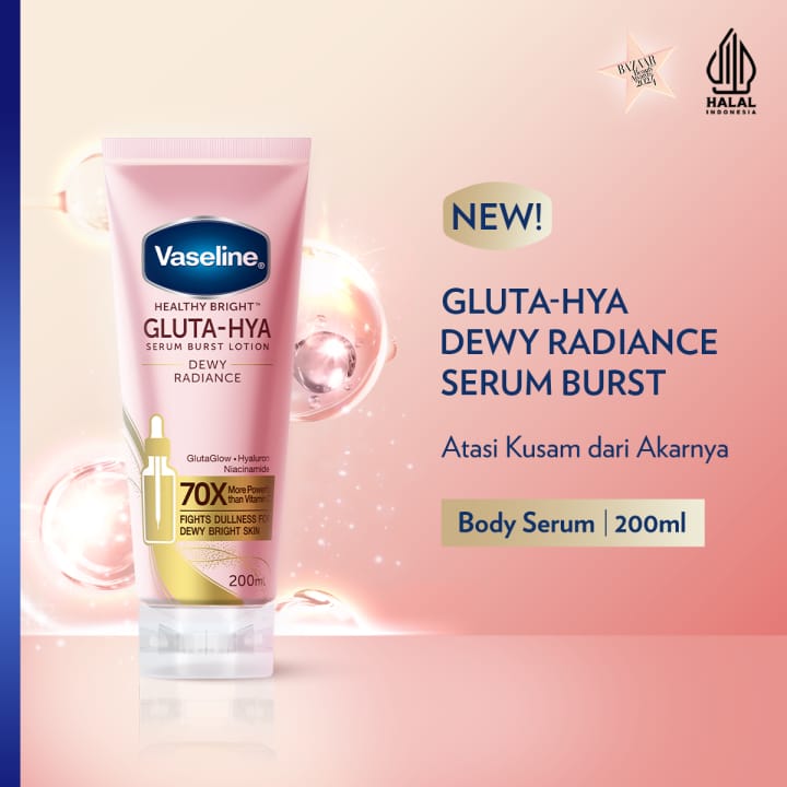 Vaseline Healthy Bright Gluta-Hya Lotion (Dewy Radiance Pink) 200ml